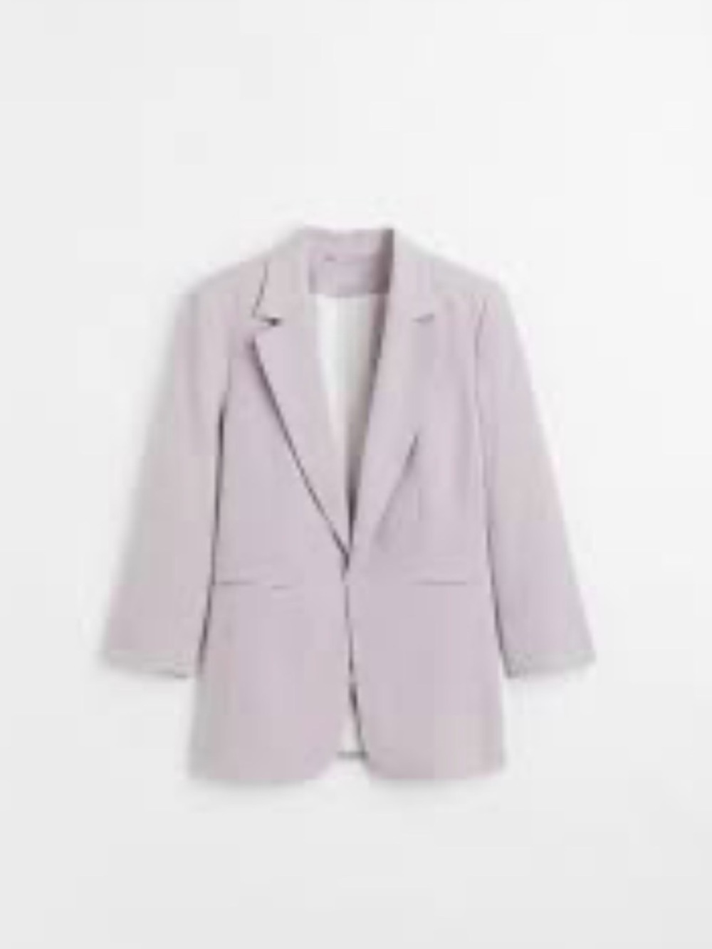 H&M Womens Lavender Tailored 3/4 sleeves Blazer
